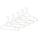シンコハンガー モノクローゼット シャツハンガー5P | シャツハンガー モノクローゼット プラスチックハンガー ホワイト シンコハンガー 日本製 衣類収納 型崩れ防止 回転フック ハンガー5P 収納アイテム 衣服収納 洋服ハンガー クローゼット 便利グッズ
