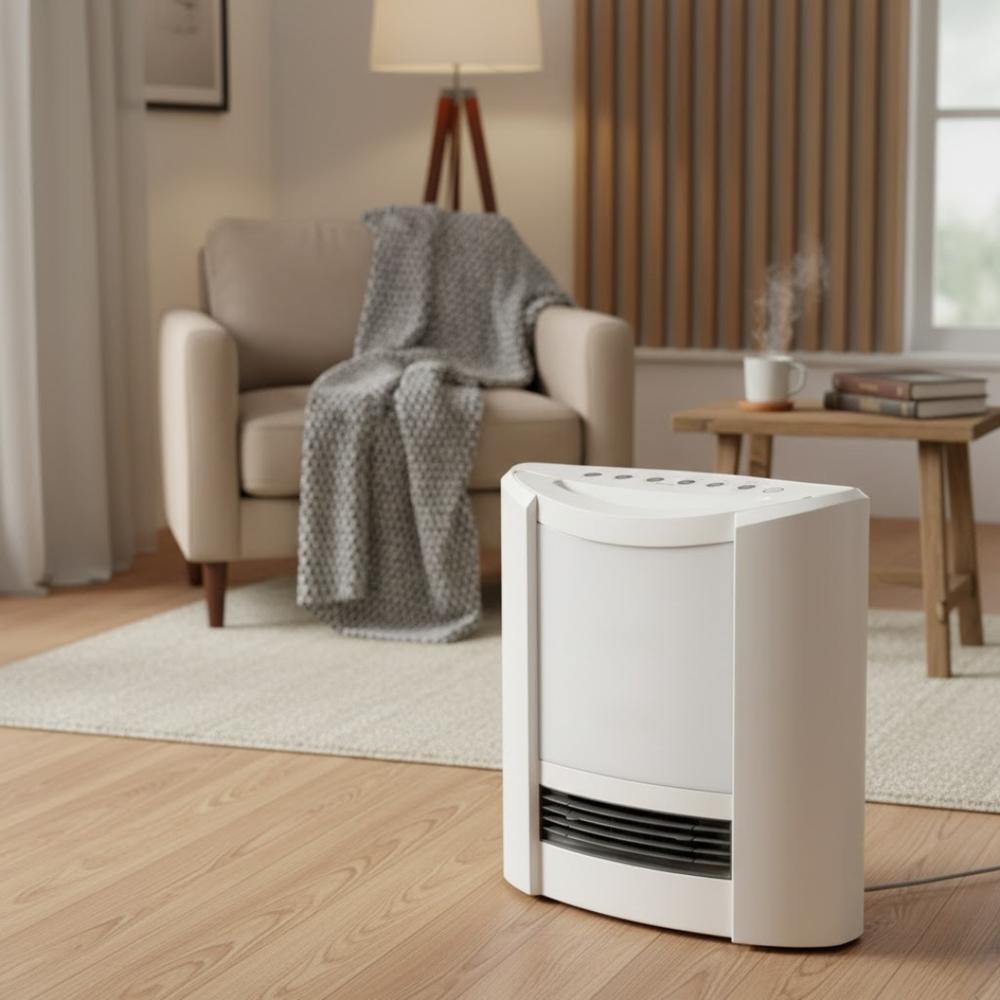 SKJ-SH125KCFWH 加湿セラミックファンヒーター | 加湿機能付きヒーター PTCヒーター セラミックヒータ..