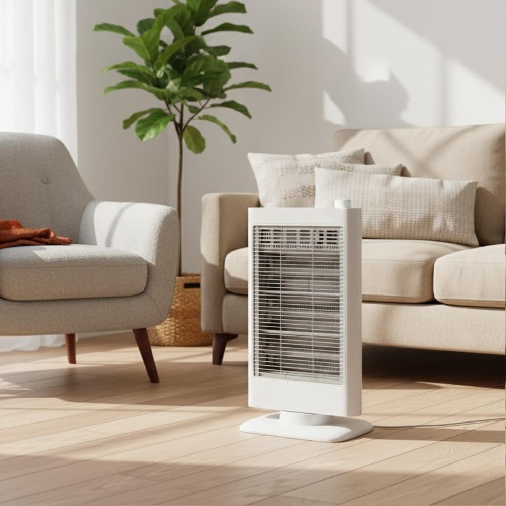 SKJ-WM90C3W 横3灯カーボンヒーター | カーボンヒーター 左右首振り 電気ストーブ 3管カーボンヒーター..