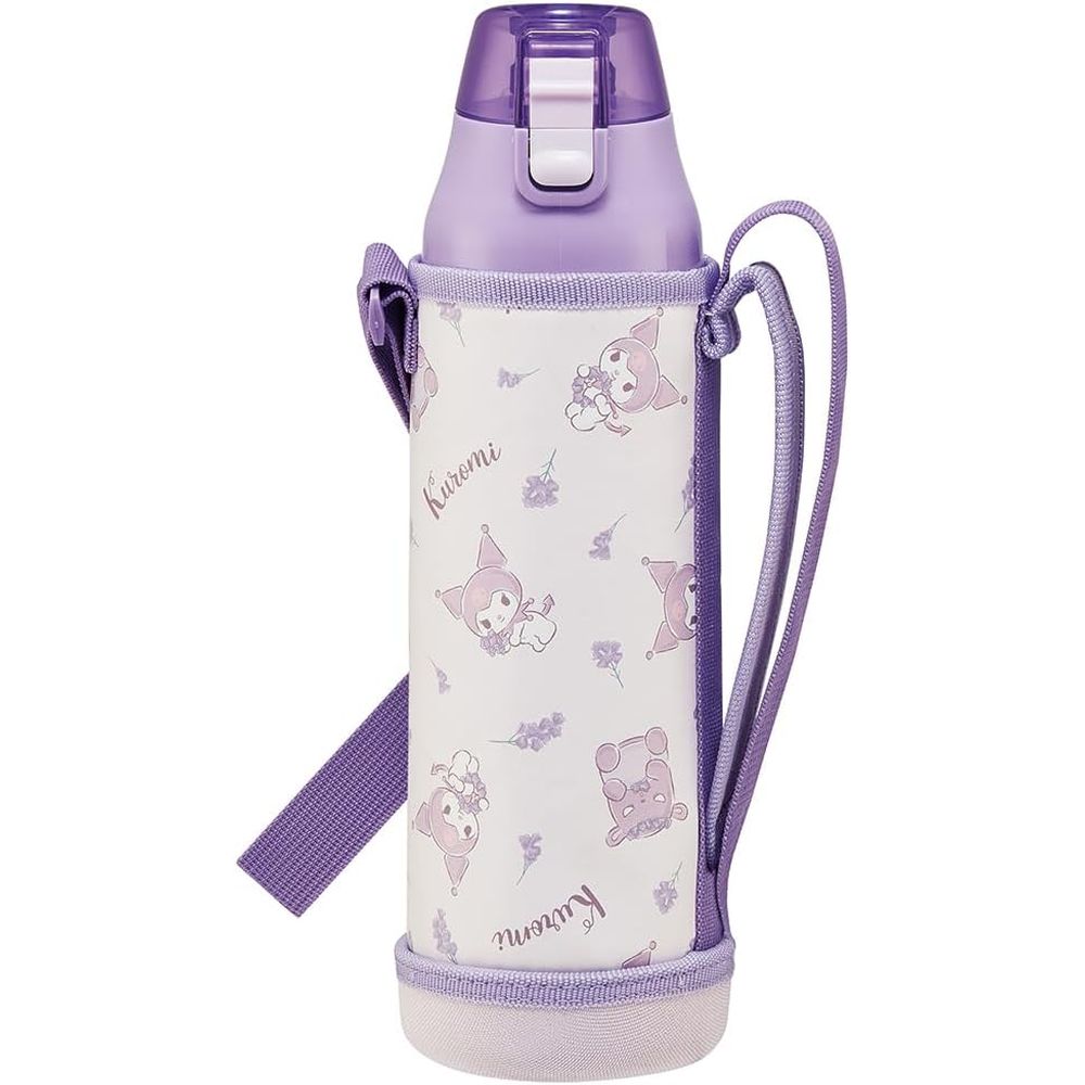 スケーター ダイレクトステンボトル KUフラワーリース | 水筒 ステンレスボトル ダイレクトステンボトル 保冷 990ml 保冷ボトル 直飲み 子供用 キッズボトル スポーツボトル ダイレクト 水筒カバー付き ワンプッシュロック 軽量 ステンボトル デザイン水筒