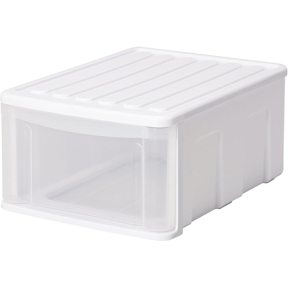 サンコープラスチック シンクセルトB4-F W | シンクセルト B4 引き出し 収納 小物整理 文具 収納ボックス サンコー ホワイト クリアファイル 書類整理 プラスチック 引き出し収納 キッチン収納 日本製 長持ち 衛生的 インデックスシール 重ねられる 仕分け