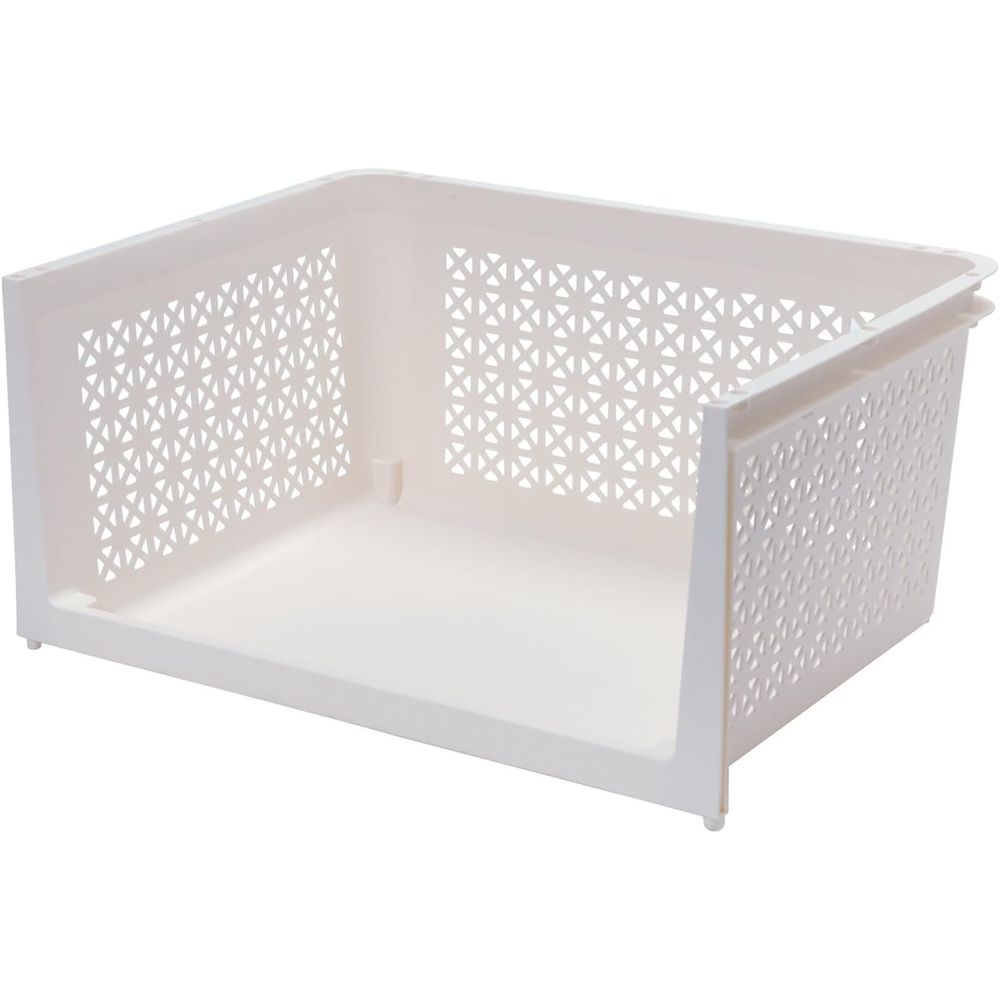 サンコープラスチック サンコーPCラコン積み重ねラックホワイト | サンコー ラコンスタッキングラック ホワイト 積み重ねラック サンコー棚収納 ラコンラック 収納ラック プラスチックラック 日本製ラック おしゃれラック ポリプロピレンラック 調整可能ラック