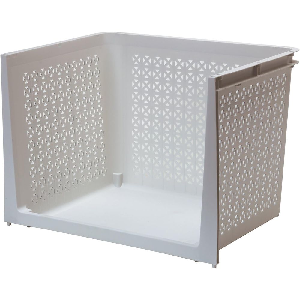 サンコープラスチック サンコーPCラコン積み重ねラック深型ホワイト | サンコーPCラコン 積み重ねラック 深型 ホワイト ラコン ホワイトラック 収納ラック プラスチックラック 多目的ラック 収納ボックス 整理棚 深型ラック キャスター付きラック 簡易ラック