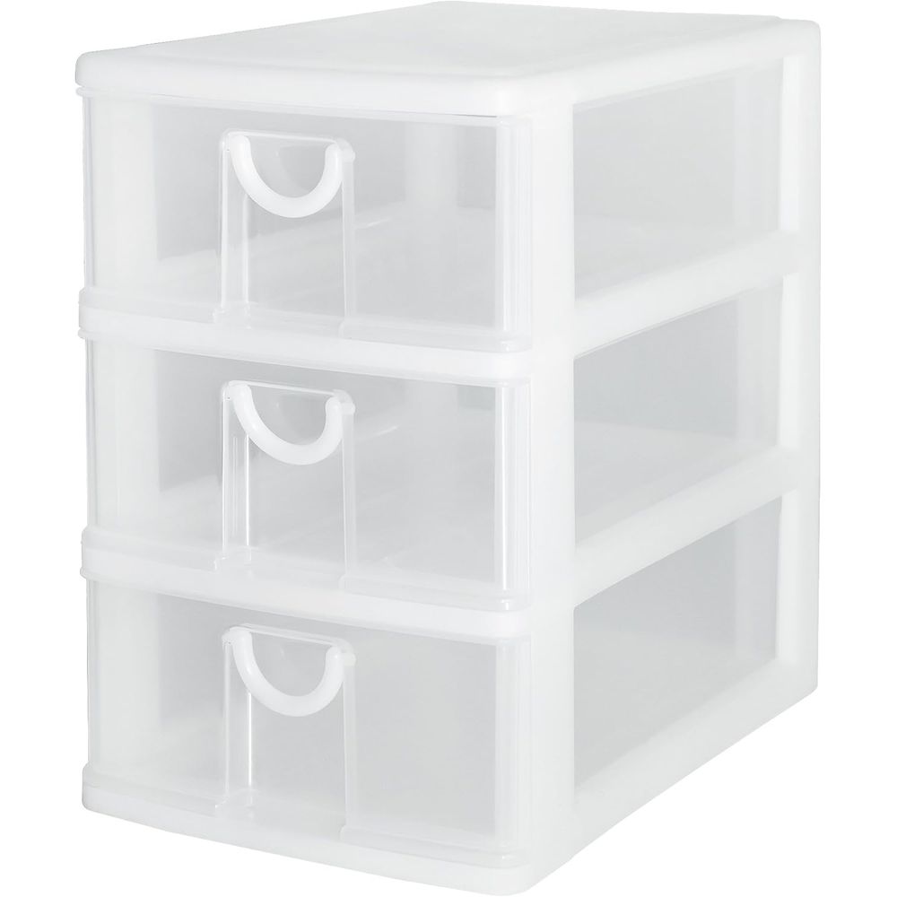 サンコープラスチック サンコーPC A-530W | 収納ボックス 引き出し ボックス 3段 深型 ポリプロピレン 日本製 文具収納 小物整理 半透明 A5サイズ 生活用品 収納ケース サンコーPC サンコープラスチック 整理整頓 キッチン収納 オフィス収納