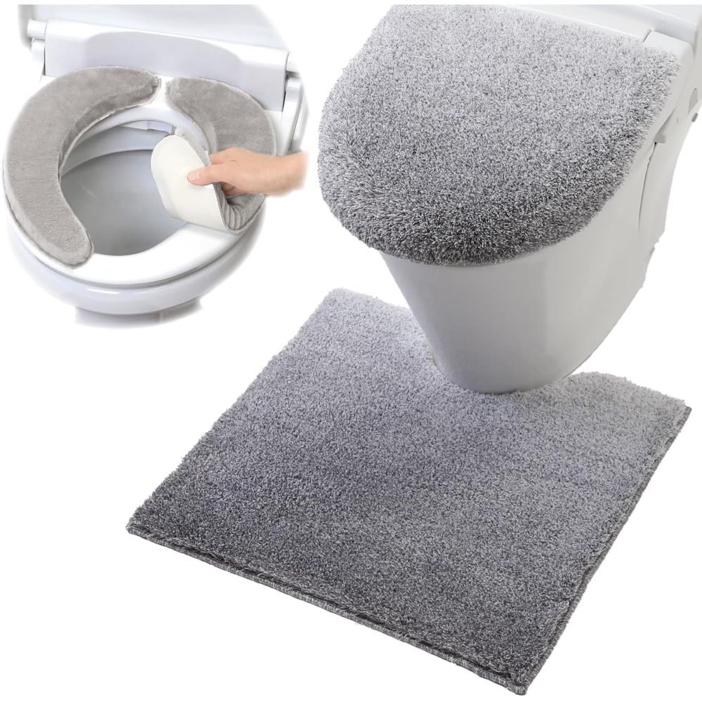 ヨコズナクリエーション グラデ トイレマット グレー | トイレマット グラデ グレー 足元マット 滑り止..