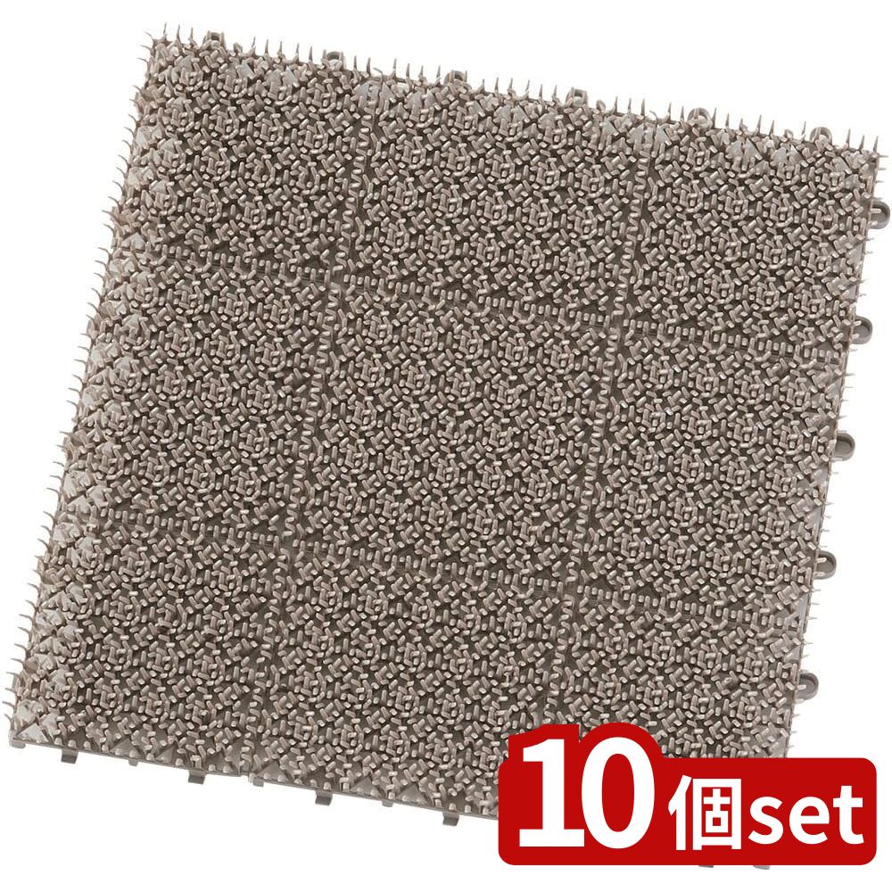 【10個セット】山崎産業 ワカクサユニット E-V GR | 若草ユニット 人工芝 ノンスリップ グレー ジョイント 山崎産業 ベランダ ガーデン テラス 屋外 屋内 マット 8枚入り はめ込み 日本製 コンドル ジョイント人工芝 グレー芝 マット芝 芝生 DIYのサムネイル