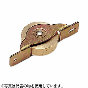 ヨコヅナ　真鍮戸車　鉄枠　25mm　平　BRM-0252　1個
