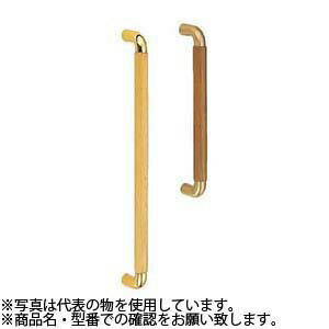 シロクマ(WB)　ドアー取手　デュエット取手　片面用　メン　No-125S　425mm　純金・ライトオーク　『入数：1本』