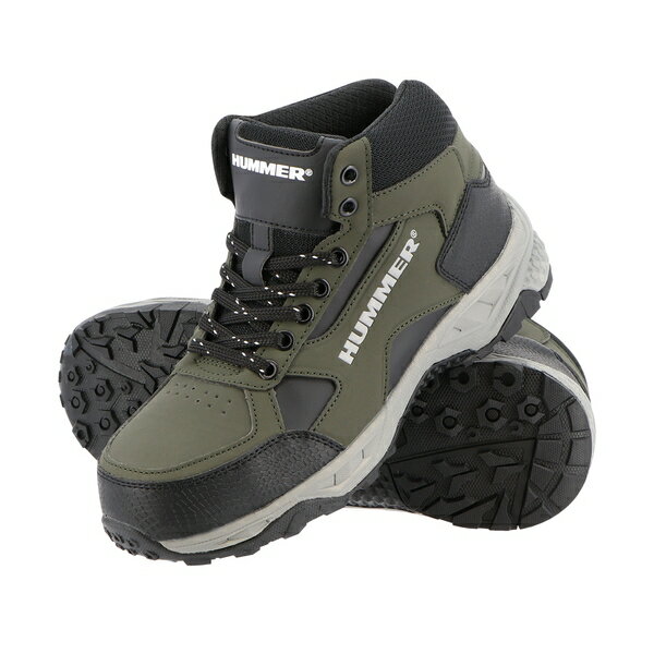 弘進ゴム(KOHSHIN) HM-S2 HUMMER ワークシューズ ミドルカット カーキ セーフティシューズ