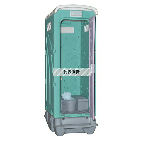 旭ハウス工業 仮設トイレAUトイレ ペダル式軽水洗便槽付 AUG-1J+BC37N 和式軽水洗 [法人限定][送料別途..