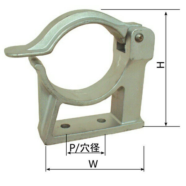 商品の特徴 岩崎製作所　19QS75A　【吸管ホース用】アルミ製　吸管キャッチ1本用 ●特殊車両等（消防車・衛生車等）に吸水管を積載する際に収納用（積載用）のキャッチ金具です 。 製品仕様 ●サイズ：75A ●特徴：1本用 ●用途：1本用 ●材質：アルミ製 ●規格：75A ●用途：1本用 ●高さ(mm)：170 ●幅(mm)：175 ●サイズ(呼び径)(mm)：42 ●穴ピッチ(mm)：50 ●穴サイズΦ(mm)：12 JANコード：4582680791158