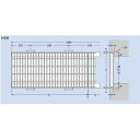 カネソウ　スチール製グレーチング　T2-HXB-13525　(本体のみ)　※受枠別売り　P100×350×995×25　ノンスリップ　側溝用 