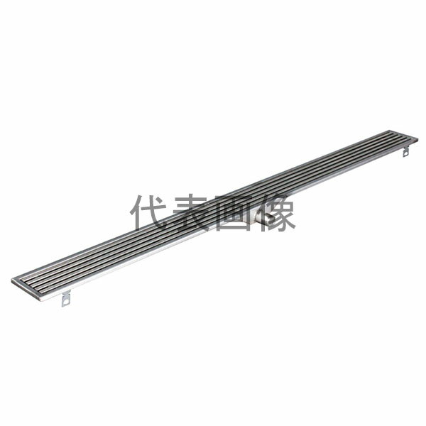 カネソウ 排水ユニット ステンレス製スリット ノンスリップ 隙間6mm 細目 ステンレス製トラフ 中央部排水 横引き用 100角タイル用 SEDS-C-1009N[時間指定不可]