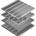 カネソウ ステンレス製グレーチング SMW 3315-15 本体のみ (1057373315) 300(W)×300(L)×15(h) すきま11mm 集水桝用...