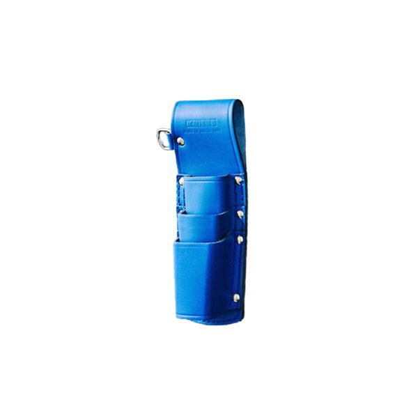 商品の特徴 ニックス(knicks) KBL-303P ペンチホルダー親子3段ブルー 【特長】 ●台部表皮二重皮縫 ●7・8インチペンチ・ニッパ収納可能 製品仕様 【仕様】 ●サイズ：全長235×横幅80mm JANコード：4971444952551