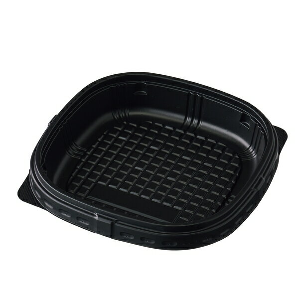 ケーピープラテック 四角型紙カップ用中皿黒 KMスクエア150 No.54685 中皿(1) ブラック 600個入 容量:370cc [法人限定]