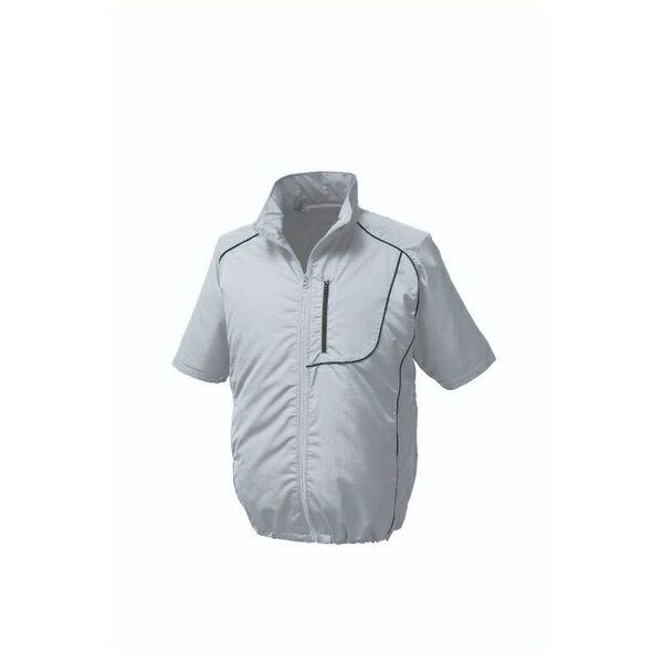 空調服(R) KU91720/シルバー/ブラック/5L + SKSP02G 半袖ブルゾン +スターターキット/シルバー/ブラック5L