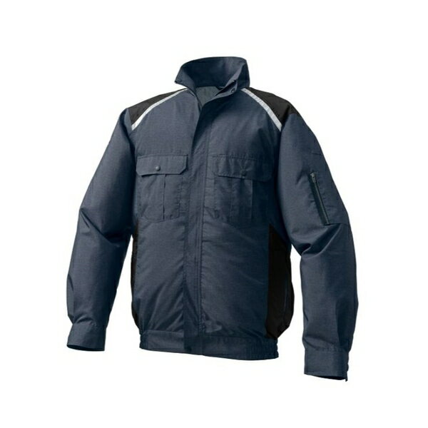 空調服(R) KU91820/チャコール杢/ブラック/5L + SK23021K70 長袖ブルゾン +スターターキット/チャコール杢/ブラック5L