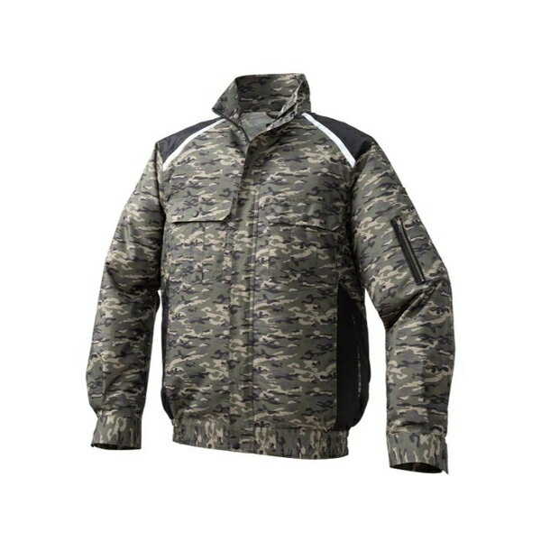 空調服(R) KU91820/迷彩/ブラック/M + SKSP01 長袖ブルゾン +スターターキット/迷彩/ブラックM