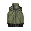 商品の特徴 空調服(R) KU92120/カーキグリーン/M + SK23011R70 遮熱ベスト(フルハーネス対応) +スターターキット/カーキグリーンM 【特長】 ●ウェアとスターターキットのセット品です。 ●直射日光による温度上昇を抑える、チタンコーティング生地を使用 ●墜落制止器具（フルハーネス型）に対応の動きやすいベストタイプ ●空調服(R)を起動するために必要なデバイスをワンパックに、はじめて使用される方におすすめ ●最大瞬間風速106L/秒、最大パワーで一気に冷却！！ 【注意事項】 ●この素材は火気に弱いので火気を扱う環境では着用しないでください ●この製品はチタンコーティングを施した生地を使用しております、チタンコーティングの特性上、摩擦や洗濯に弱くチタンが剥離する恐れがございます。剥離を軽減するためにファスナーを閉じ、ネットに入れて洗濯してください ●つけ置きや手洗いはお避け下さい ●弱アルカリ性洗剤をご使用下さい ●漂白剤は塩素系、酸素系とも絶対に使用しないでください ●タンブラー乾燥はしないでください ●実際のウェアの色は画像の表示色とは若干異なります。ご了承ください。 製品仕様 ●サイズM ●着丈：65 ●肩幅：39.5 ●胸囲：116 ●裾周り：86 ●裾廻り最大：110 ●商品タイプ：ポリエステル100％、面ファスナー ●スターターキット/セット内容：空調服(R)ワンタッチファン（レッド）（FA23112シリーズ）/空調服(R)バッテリー（BT23211）/空調服(R)バッテリーケース(CA23510)/空調服(R)ケーブル（CB23311）/空調服(R)急速ACアダプター(CG23411) ●バッテリー（BT23211）定格容量：3250mAh（58.5wh） ●最大風量（L/秒）（出力電圧18.0V/ターボモード）：106.0 ●最大風量（L/秒）（出力電圧15.0V）：90.0 ●最大風量（L/秒）（出力電圧10.0V/連続モード）：62.0 ●最大風量（L/秒）（出力電圧10.0V/ゆらぎモード）：50.0-62.0 ●最大風量（L/秒）（出力電圧6.0V）：39.0 ●動作時間（時間）（出力電圧18.0V/ターボモード）：5.1 ●動作時間（時間）（出力電圧15.0V）：1.5+3.9（15.0Vで1.5時間動作後10Vに自動移行し3.9時間動作） ●動作時間（時間）（出力電圧10.0V/連続モード）：8.4 ●動作時間（時間）（出力電圧10.0V/ゆらぎモード）：11.2 ●動作時間（時間）（出力電圧6.0V）：24以上 ●ターボモード：18Vで20秒、16Vで4分40秒動作後12Vに自動移行するモードです。再度ターボモードを使用する際は25分のインターバルが必要です。ターボモードを使用する際には6相当のバッテリー残量が必要です。 ●ゆらぎモード：出力電圧10.0Vと8.2Vを一定の間隔で切り替え10.0V/連続モードに対してバッテリーの持ちを長くするモードです。 ●カラー：ウェア/カーキグリーン　ファン/レッド