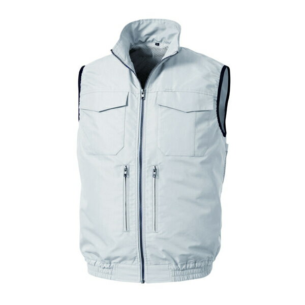 空調服(R) KU92330/シルバー/M + SK23021R70 スペーサー一体型ベスト +スターターキット/シルバーM