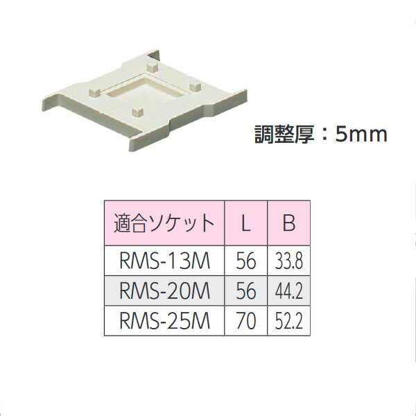 KVK（ケーブイケー）　RMSS-25M ソケット用スペーサー
