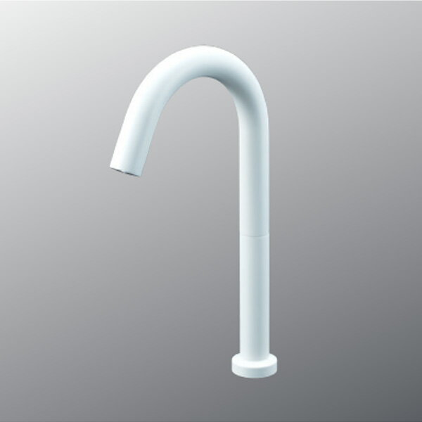 KVK（ケーブイケー）　E1700L3M4 センサー水栓　AC100V仕様　マットホワイト　ロング