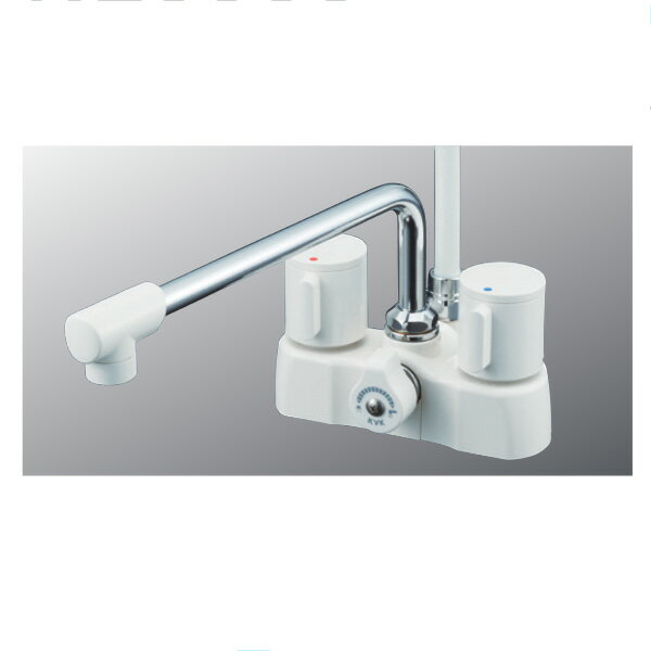 KVK（ケーブイケー）　KF2008ZG3 寒冷地用　デッキ形2ハンドルシャワー