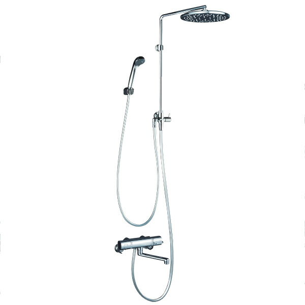 商品の特徴 KVK（ケーブイケー）　KF3130 オーバーヘッドシャワー付サーモ（丸型）（170mmパイプ付）・右仕様 製品仕様 【仕様】 ●右仕様 ●高温出湯温度規制（約50°C） ●メッキオーバーヘッドシャワー（eシャワー）丸 ●一般地用のみ ●メッキオーバーヘッドシャワー（eシャワー）丸 ●シャワーヘッド：PZS313T メッキ ●ホース：ニュー メタリック　1.6m ●ハンガー：メッキ JANコード：4952490804322