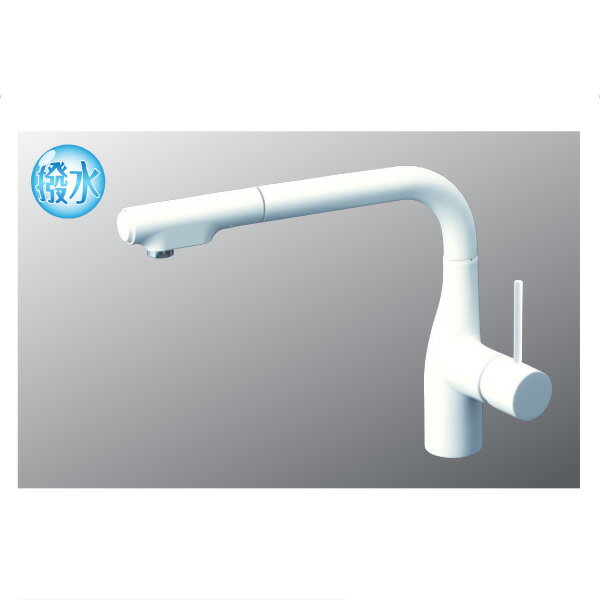 KVK（ケーブイケー）　KM6101ZECC4HS 寒冷地用　シングルシャワー付混合栓（eレバー）グロスホワイト　..