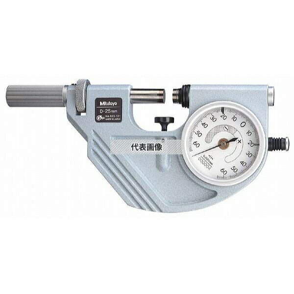 ■校正付はこちら ●本体のみ・・・PSM-50R ●JCSS校正・・・PSM-50R ●メーカー校正・・・PSM-50R ●外部校正・・・PSM-50R 商品の特徴 ミツトヨ(Mitutoyo) PSM-50R スナップメータ 523-122 (外部校正) 【特長】 ●商品本体に、校正機関にて校正を行った校正証明書がセットになった商品となります。 ●量産部品の測定に最適です。 ●スタンドに取付けての測定を想定した設計で、安定した測定を実現します。 ●指示誤差1μm、目量1μmの高精度化を実現しています。 ●研削クーラントの飛沫などが直接かかる加工現場での使用が可能な保護等級IP54の防水構造です。 ●インジケータ部のオオイ板にハードコーティング処理を施し、耐油性、耐傷性が向上しています。 ●インジケータ部は読取り易い大形目盛を採用しています。 ●ゼロ調整機能を全機種に搭載しています。 ●安定性の悪い測定物に最適なスライド式ワークストッパを標準装備しています。 ●測定面は超硬合金チップ付 【注意事項】 ●ご注文には書類宛名(会社名・所在地)が必要となります。 ●受注後のキャンセル・返品はお受けいたしかねます。 ●メーカ校正ではございません。 ●測定範囲(mm)：25〜50 ●目量(mm)：0.001 ●測定力(N)：5〜10 ●インジケータ　指示範囲：±0.06mm ●インジケータ　指示のバラツキ：0.4μm ●インジケータ　指示誤差：1μm ●平面度(μm)：0.3 ●平行度(μm)：0.6 ●重量：840g 製品仕様 ●測定範囲(mm)：25〜50 ●目量(mm)：0.001 ●測定力(N)：5〜10 ●インジケータ　指示範囲：±0.06mm ●インジケータ　指示のバラツキ：0.4μm ●インジケータ　指示誤差：1μm ●平面度(μm)：0.3 ●平行度(μm)：0.6 ●重量：840g