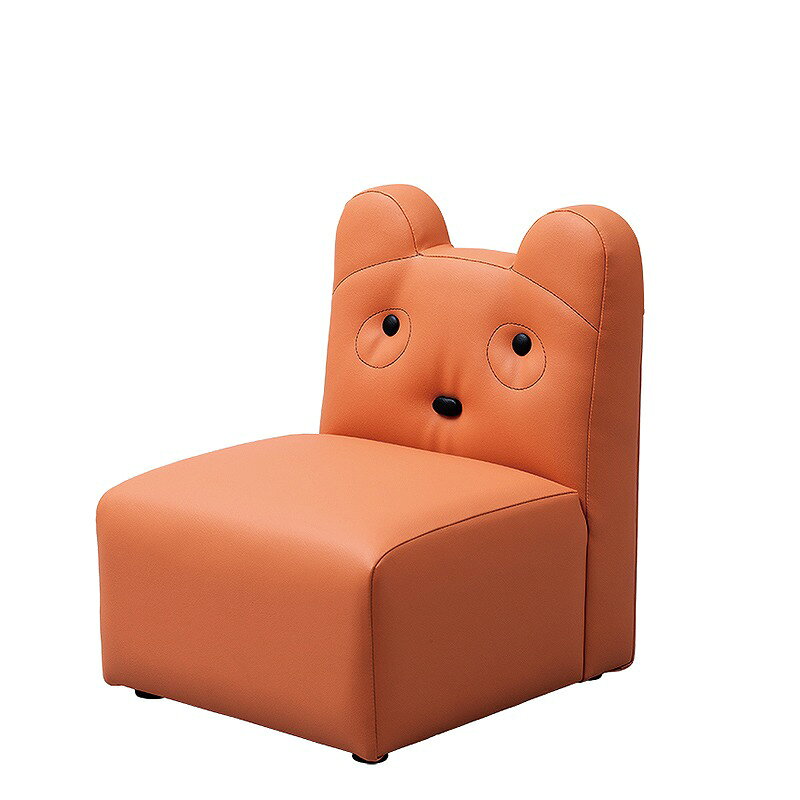 商品の特徴 用途：キッズ用ソファ(1人掛け) 【キッズ専用1人掛けソファ】子供が大好きな動物モチーフの一人掛けのソファ。8種類の仲間がそろいました。お手入れしやすいビニールレザー製。 ■豊富なバリエーション 8種類の色彩と個性ゆたかな動物たちをモチーフにした1人掛けソファです。 ■ビニールレザー張り ウレタンフォームとビニールレザー張りなので、安心して遊べます。汚れてもお手入れがしやすい素材です。 ■丈夫な仕上がり 熟練の家具職人が手掛ける縫製加工は、丈夫で美しく各パーツもしっかりと縫い付けられているので安心です。 ※使用対象年齢1歳〜5歳未満の乳幼児 製品仕様 ●使用対象年齢/1歳〜5歳未満の乳幼児 ●品番/KS-1P-BE(旧品番/AS-011) ●サイズ/W360xD400xSH220xH470mm ●材質/主材：ウレタンフォーム・木合板、張材：ビニールレザー(PVC) ●JANコード：4515161091232 ●製品サイズ：W360×D400×H470×SH220mm ●梱包サイズ：410×450×520 ●梱包重量(kg)：7