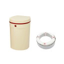 DEO・PAIL デオペールミニ 12L JT7555 おむつ処理ポット 抗菌防臭 専用カセット1個付 アイボリー|詳細画像