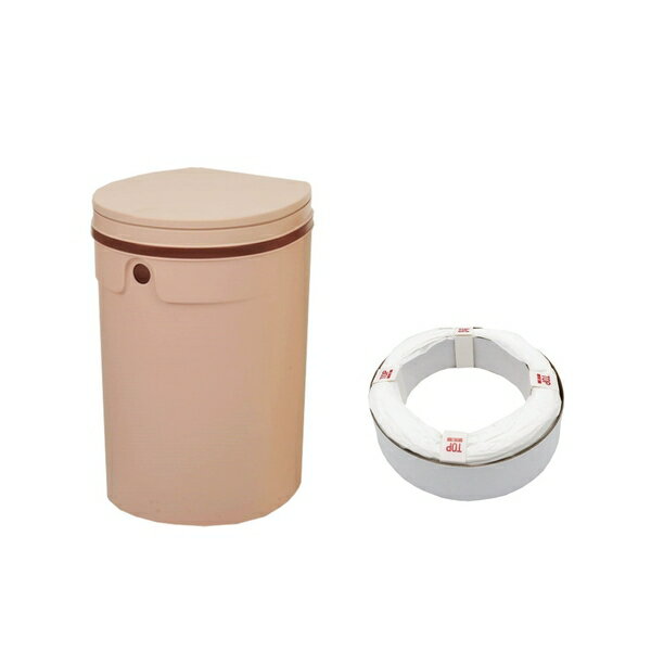 DEO・PAIL デオペールミニ 12L JT7556 おむつ処理ポット 抗菌防臭 専用カセット1個付 ライトピンク