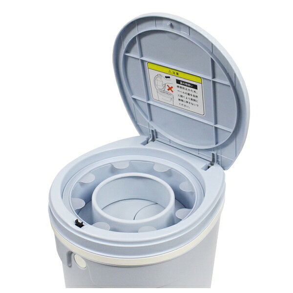 ファーストFACTORYのDEO・PAIL デオペールミニ 12L JT7564 おむつ処理ポット 抗菌防臭 専用カセット1個付 ミントブルー｜アングル2