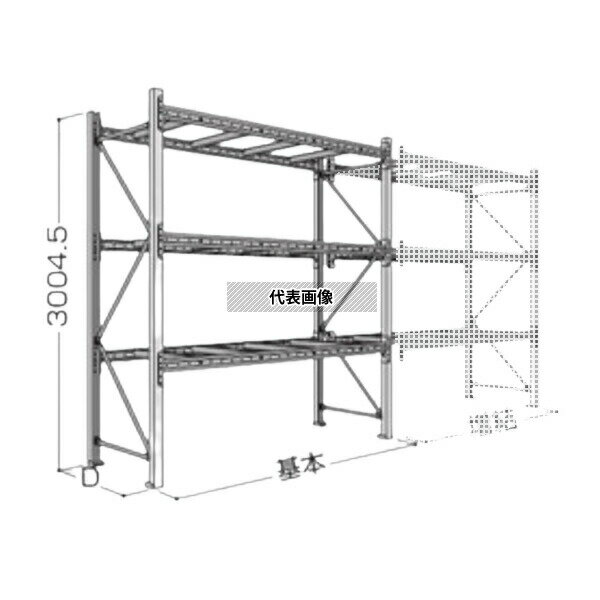 商品の特徴 日本ファイリング パレットラック 30H-3段(積載重量1t/段) P6-30X23A08-3 基本1連3段 ●安全設計による高い剛性 ビームと柱の結合方式に、コネクタピンによる篏合方式を採用。間口方向の強度を大幅に高めました。また、サブビームと筋向い・水平材に高耐食性めっき鋼材を使用しています。 ●専用アタッチメントでコンビラックに対応 専用アタッチメントを利用して、中量棚や流動棚を本体に組み込むことができ、取り外しも簡単ですので即効性の高いシステム構築が可能です。 3000mm　2段はこちら　・　3000mm　3段はこちら 3500mm　2段はこちら　・　3500mm　3段はこちら 4000mm　2段はこちら　・　4000mm　3段はこちら　・　4000mm　4段はこちら 4500mm　3段はこちら　・　4500mm　4段はこちら 製品仕様 奥行:800mm 高さ:3000mm 有効間口:2300mm 積載重量:1000kg/段 1連3段 日本ファイリング　パレットラック 高さ3000mm　3段 基本高さ奥行有効間口積載重量段数増結(連結) P6-30X23A08-33000mm800mm2300mm1000kg/段3段P6-30X23A08-3B P6-30X23A09-33000mm900mm2300mm1000kg/段3段P6-30X23A09-3B P6-30X23A10-33000mm1000mm2300mm1000kg/段3段P6-30X23A10-3B P6-30X23A11-33000mm1100mm2300mm1000kg/段3段P6-30X23A11-3B P6-30X23A12-33000mm1200mm2300mm1000kg/段3段P6-30X23A12-3B P6-30X25A08-33000mm800mm2500mm1000kg/段3段P6-30X25A08-3B P6-30X25A09-33000mm900mm2500mm1000kg/段3段P6-30X25A09-3B P6-30X25A10-33000mm1000mm2500mm1000kg/段3段P6-30X25A10-3B P6-30X25A11-33000mm1100mm2500mm1000kg/段3段P6-30X25A11-3B P6-30X25A12-33000mm1200mm2500mm1000kg/段3段P6-30X25A12-3B P6-30X27A08-33000mm800mm2700mm1000kg/段3段P6-30X27A08-3B P6-30X27A09-33000mm900mm2700mm1000kg/段3段P6-30X27A09-3B P6-30X27A10-33000mm1000mm2700mm1000kg/段3段P6-30X27A10-3B P6-30X27A11-33000mm1100mm2700mm1000kg/段3段P6-30X27A11-3B P6-30X27A12-33000mm1200mm2700mm1000kg/段3段P6-30X27A12-3B P6-30X31A08-33000mm800mm3100mm1000kg/段3段P6-30X31A08-3B P6-30X31A09-33000mm900mm3100mm1000kg/段3段P6-30X31A09-3B P6-30X31A10-33000mm1000mm3100mm1000kg/段3段P6-30X31A10-3B P6-30X31A11-33000mm1100mm3100mm1000kg/段3段P6-30X31A11-3B P6-30X31A12-33000mm1200mm3100mm1000kg/段3段P6-30X31A12-3B