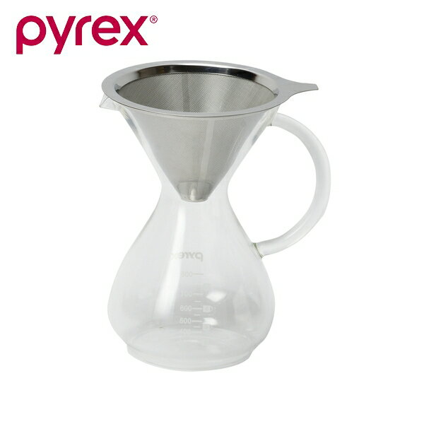 商品の特徴 PYREX（パイレックス） CP-8537 コーヒーサーバー600ml ステンレスフィルター付き ●2層メッシュのステンレスフィルターは旨味成分を直接ドリップできるので、豆本来の風味をお楽しみいただけます。 ●ペーパーフィルター...