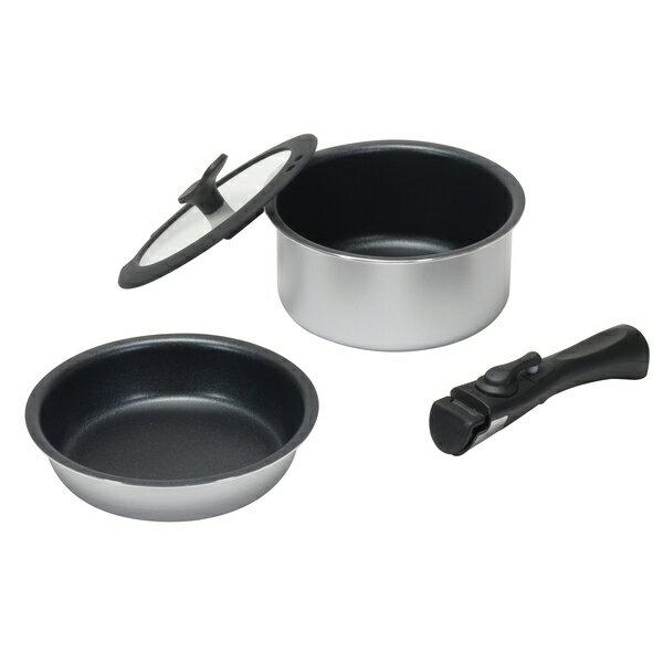 【お得な2個セット】チーノ ふっ素加工IH対応クックウェア4点セット | チーノ IH対応 フライパン ふっ素加工 鍋 クックウェア ハンドル パール 炒め鍋 厨房 キッチン テーブル お鍋 なべ マルチポット 取っ手 ガラス蓋 蓋付き フタ付き 調理器具 調理用品