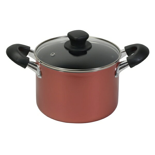 パール金属 HB-6969 旨味 ふっ素加工IH対応ガラス蓋付深型両手鍋18cm | 旨味 IH対応 ふっ素加工 両手鍋 ガラス蓋付 深型 鍋 寸胴鍋 パスタ カレー 煮込 煮込み鍋 フタ付 オール熱源 パン ケトル 調理道具 キッチン 雑貨 テーブル