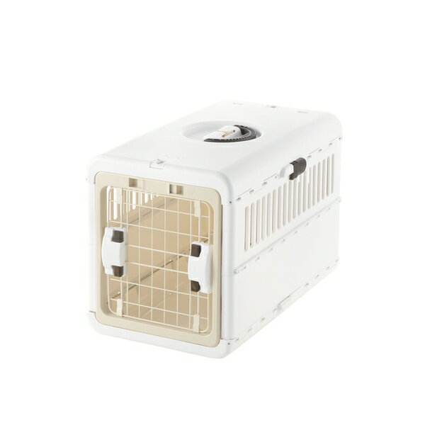 リッチェル(Richell) キャンピングキャリー 折りたたみ M アイボリー 小型犬 猫 うさぎ 小動物 お散歩 お出かけ 持ち運び 通院 ペットハウス【在庫有り】のサムネイル