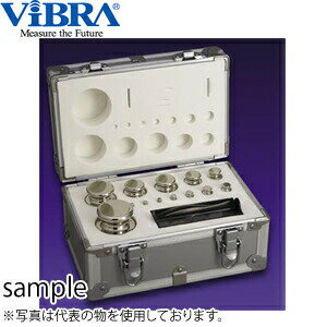 新光電子(VIBRA)　F2CSO-100A　OIML型円筒分銅セット　F2級(1級)　100gセット(1g～50g)　非磁性ステンレス製