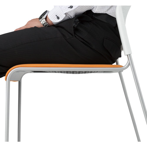 ■TOKIO スタッキングチェア NSB-T10 ピンクローズ NSBT10PR(1584389)[送料別途見積り][法人・事業所限定][外直送] [3]