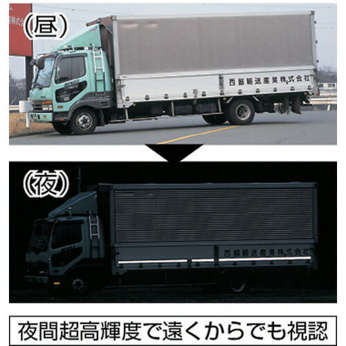 ■TRUSCO 超高輝度反射シート プリズム型 227mmX227mm 赤 HS2222P(R)(2208903)