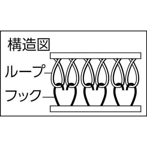 ■TRUSCO マジックテープ[[R下]]セット裏面粘着50mmx1m黒(1巻=1セット) TDPMTSBK(29...