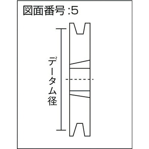 ■EVN ブッシングプーリー SPZ 112mm 溝数2 SPZ1122(3806707)