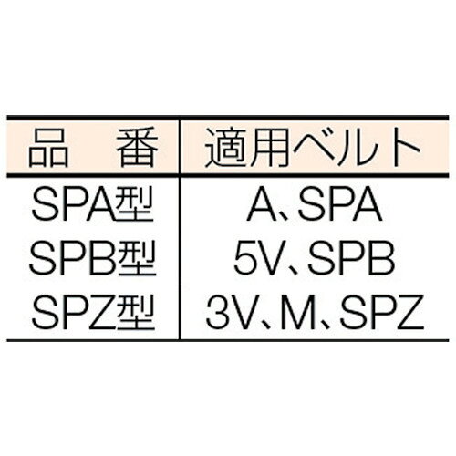 ■EVN ブッシングプーリー SPZ 236mm 溝数2 SPZ2362(3807096)