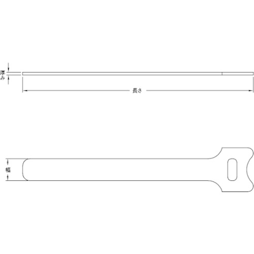 ファーストFACTORYの■TRUSCO マジックケーブルタイ 幅12mmX長さ135mm青 (20本入) TRMGT135B(3842878)｜アングル2