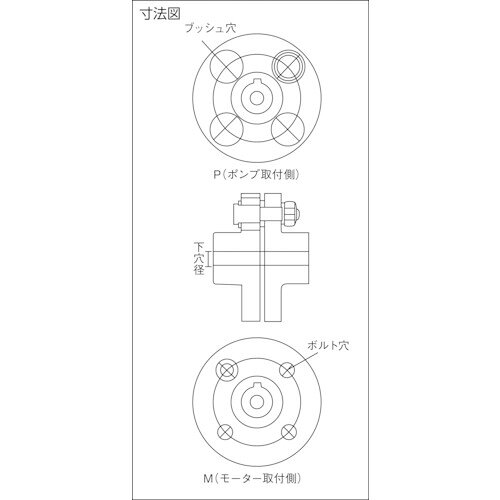 ■カネミツ フランジ形たわみ軸継手CL呼び径200P CL200P(3854019)