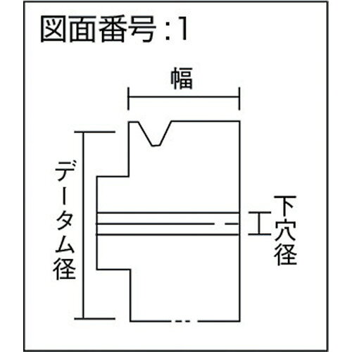 ■カネミツ JIS Vプーリー呼び径75 A形1本掛 JIS75XA1(3854370)