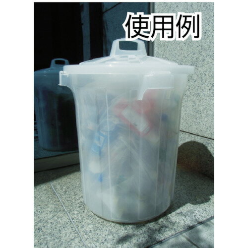 ■TRUSCO 半透明PPペール丸型75L TPTM75(4378113)